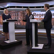 Partiledardebatt i Aktuellt.