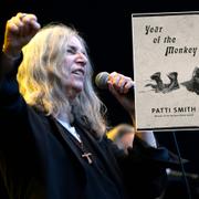 Patti Smith och omslaget till ”Year of the monkey”. Montage.