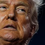 Donald Trump under ett tal på onsdagen. 