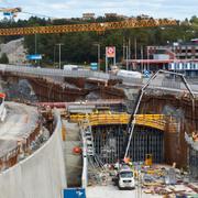 Arkivbild: Infarten till Förbifart Stockholm vid Kungens kurva utanför Stockholm. 