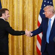 Emmanuel Macron och Donald Trump.