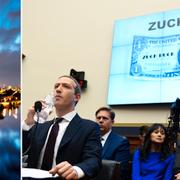 ECB:s högkvarter, Facebooks Mark Zuckerberg frågas ut om libran av USA:s kongress.