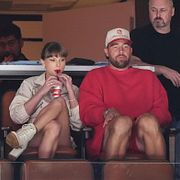Taylor Swift och Travis Kelce.