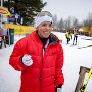Charlotte Kalla vid Stafettvasan förra året. 