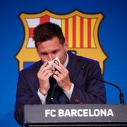 Messis tårfyllda farväl av FC Barcelona.