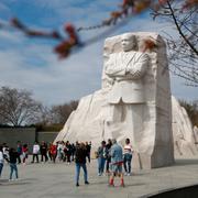 Martin Luther King-monumentet i Washington. 