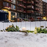 Bild från olycksplatsen, december 2023.