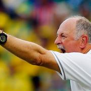 Brasiliens tränare Felipe Scolari.