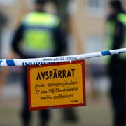 Avspärrningarna efter dödsskotten