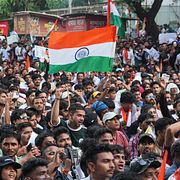 Från en tidigare protest i Indien.