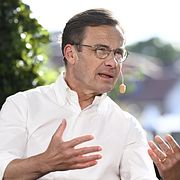 Ulf Kristersson under Almedalsveckan.