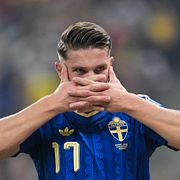 Viktor Gyökeres efter målet.