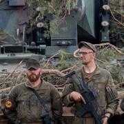 Tyska soldater under militäröverning i Litauen 2024. 