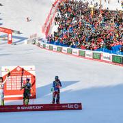 Prisutdelning i damernas slalom i Alpina VM i Åre på lördagen.