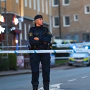 Bild från polisinsatsen. 