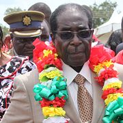 Robert Mugabe under hans födelsedagsfirande 2013.