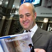 Reinfeldt håller i en annan bok om honom själv, ”Statsministern”.