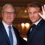 Keir Starmer och Emmanuel Macron, arkivbild.