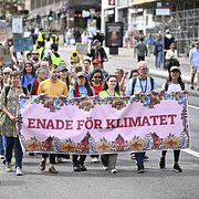 Bild från klimatdemonstrationen.