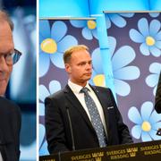 Mats Knutson, SD:s Stefan Jakobsson och Oscar Sjöstedt