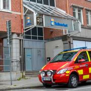 Räddningstjänsten utanför Tullverket i Malmö i dag