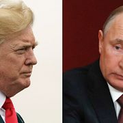 Donald Trump och Vladimir Putin.