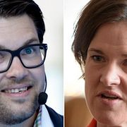Jimmie Åkesson och Anna Kinberg Batra.