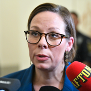 Socialdemokraternas utrikespolitiska talesperson Morgan Johansson och utrikesminister Maria Malmer Stenergard (M).