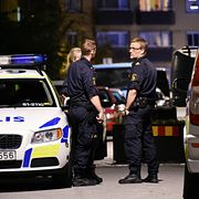 Polisen på plats i Malmö