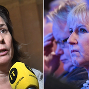 Vice statsminister Isabella Lövin (MP) och utrikesminister Margot Wallström (S).