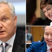 Arkivbilder: Rehn, Georgieva och Dijsselbloem.