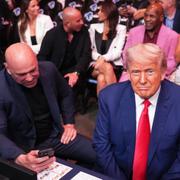 White och Trump på UFC-match. 