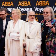 Björn Ulvaeus, Agnetha Fältskog, Anni-Frid Lyngstad och Benny Andersson på ABBA Arena i London