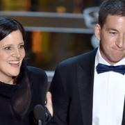 Regissören Laura Poitras och journalisten Glenn Greenwald