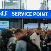 Köer på Oslo Lufthavn Gardermoen, Norge.