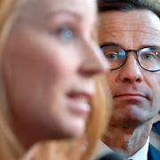 Annie Lööf (C) och Ulf Kristersson (M).