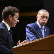 Ulf Kristersson och Turkiets president Recep Tayyip Erdogan