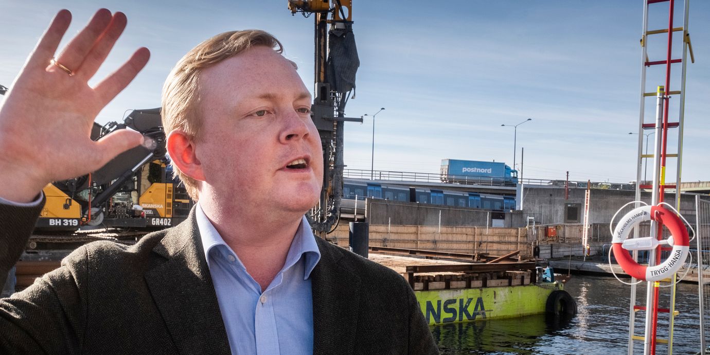 Arkivbild från 20232: Dennis Wedin (M) oppositionsborgarråd i Stockholm.