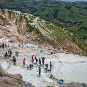 Coltangruvan i Rubaya fotograferad i maj.