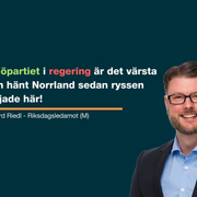 Kampanjbild med Edward Riedl (M).