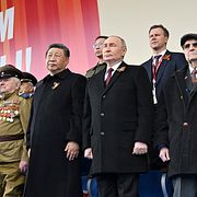 Vladimir Putin och Xi Jinping vid segerdagsparaden 2025.