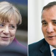 Angela Merkel och Stefan Löfven