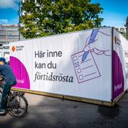 Vallokal i Malmö inför årets kyrkoval.