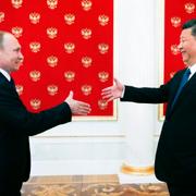 Vladimir Putin och Kinas president Xi Jinping.