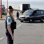 Illustrationsbild på franska poliser.