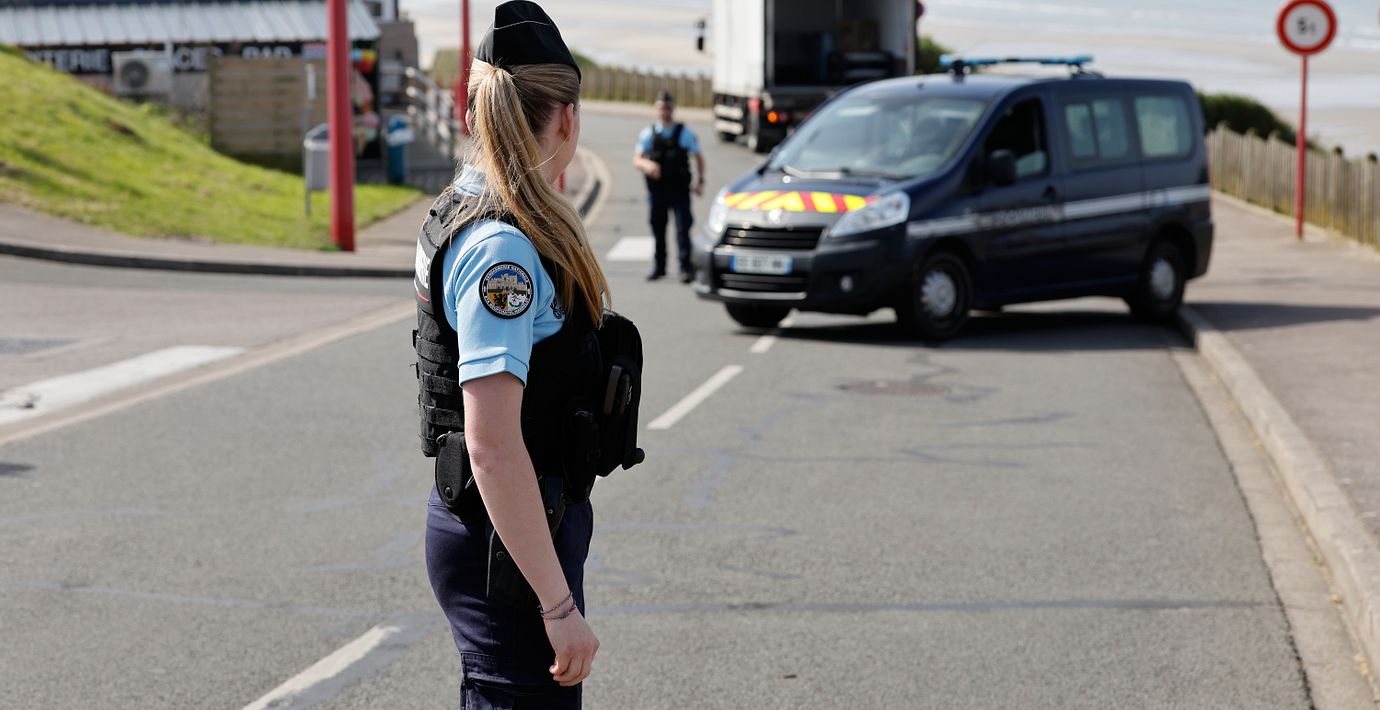 Illustrationsbild på franska poliser.