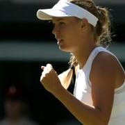 Caroline Wozniacki på Swedish Open förra året.