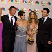 David Schwimmer, Lisa Kudrow, Matthew Perry, Courteney Cox, Jennifer Aniston och Matt LeBlanc/Arkivbild