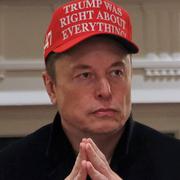Elon Musk under ett möte i Vita huset tidigare i år. 