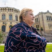 Høyres partiledare Erna Solberg.